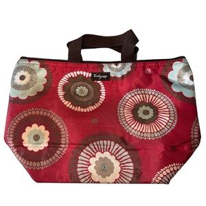 Thirty-One Red Floral thermal Bag